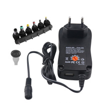 30W Universal AC DC Adapter Regulated Switching Power Supply 3V to 12V with USB Power Port